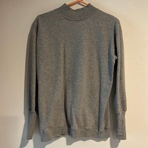 Gray cozy turtleneck sweater